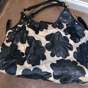 Black and beige Big Buddha Purse